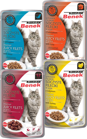 SUPER BENEK Soczyste Filiecki w sosie z Pstrągiem 85g