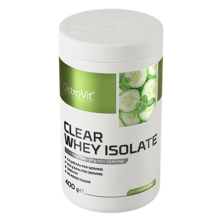 OstroVit Clear Whey Isolate odżywka białkowa 400 g smak ogórkowo-miętowy
