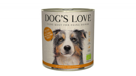 Zestaw 10x DOG'S LOVE BIO PUTE - ekologiczny indyk z amarantusem, dynią i pietruszką (800g)