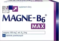 Magne B6 Max − Magnez − 50 Tabletek.