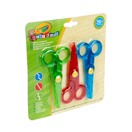 Nożyczki x3 wzorki Mini Kids 8119 Crayola