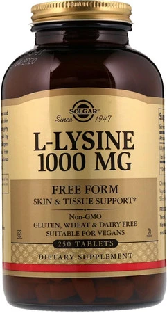 SOLGAR L-Lysine 1000 mg (250 tabl.)