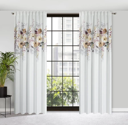 ZASŁONA GOTOWA SENDI NA TAŚMIE 140 X 270 CM BIAŁY