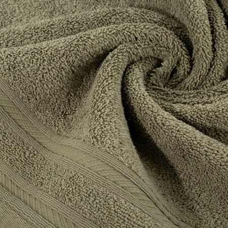 Ręcznik z ozdobną bordiurą w pasy szerokość: 50 cm, długość: 90 cm, kolor: kremowy