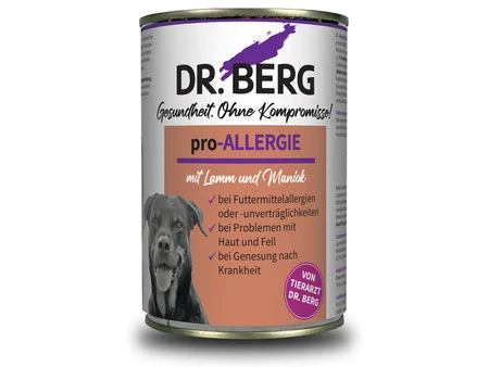 Dr. BERG Pro-ALLERGIE - alergie, problemy skórne - karma dietetyczna dla psa (400 g)