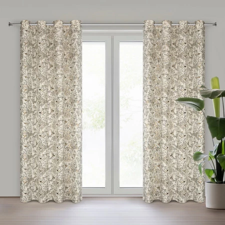 ZASŁONA GOTOWA LUCINA 140 X 250 CM SREBRNY