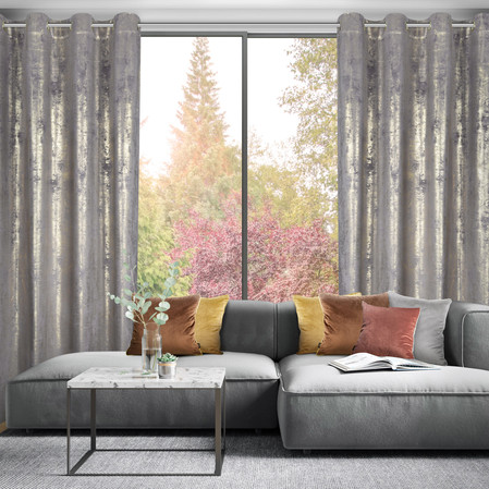 ZASŁONA GOTOWA RENIA 140 X 250 CM STALOWY