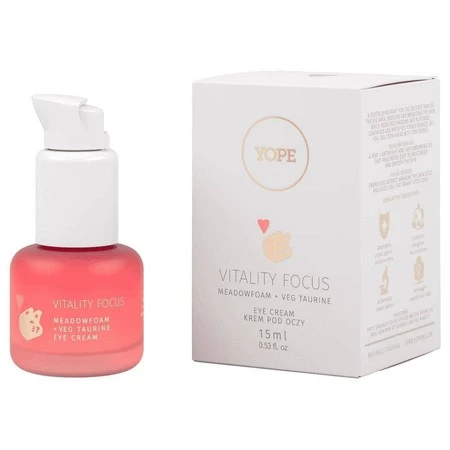 Yope - Vitality Focus krem pod oczy Piana Łąkowa + Wege Tauryna 15ml