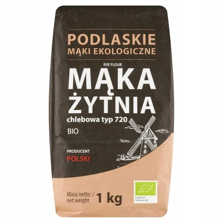 BioLife Mąka żytnia chlebowa BIO typ 720 1 kg ekologiczna