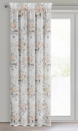 ZASŁONA GOTOWA ELLIE NA TAŚMIE 140 X 270 CM KREMOWY