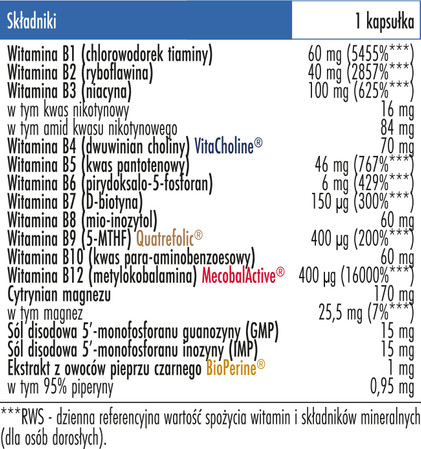 Biowen Witamina B Complex+ 90 kaps.