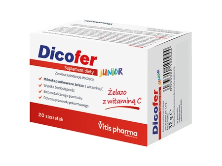 Vitis – Dicofer Junior, suplement diety – 20 saszetek
