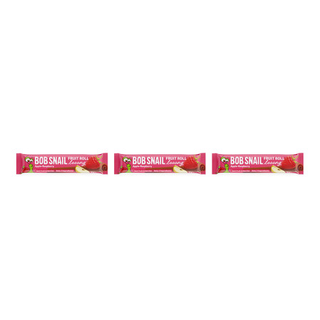 Zestaw: 3x PRZEKĄSKA ROLL LONG JABŁKO - MALINA BEZ DODATKU CUKRÓW 15 g - BOB SNAIL