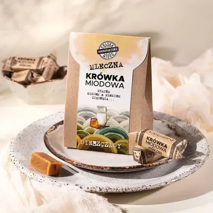ŁysonMiodowe Krówki NATURALNE 120 g Bieszczady