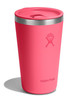 HF-Kubek 16 oz z pokrywą PRESS-IN, neonowy róż