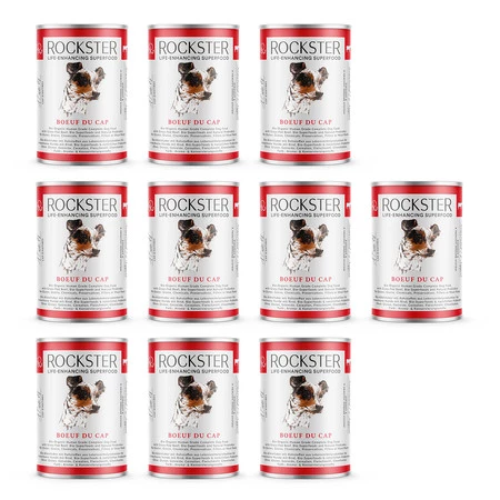 Zestaw 10x Rockster Boeuf du cap - BIO wołowina (400 g)