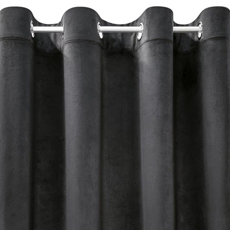ZASŁONA GOTOWA MELANIE 140 X 250 CM CZARNY
