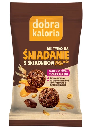 Kulki śniadaniowe gorzka belgijska czekolada 40 g