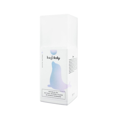 Hagi Baby − Naturalny żel do mycia ciała i włosów z olejem ze słodkich migdałów − 250ml