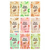 Zestaw smaków 100g True Dates: 1xCreamy Peanut Butter daktyle, 1xSour Apple daktyle, 1x Cinnamon Roll daktyle, 1x Cookie Dough daktyle, 1xSweet Peach daktyle, 1xSour Cola daktyle, 1xWatermelon daktyle, 1x Caramel Popcorn daktyle, 1xPistachio Cream daktyle