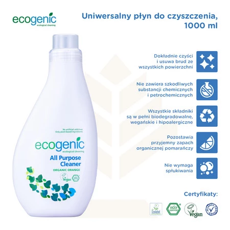 Ecogenic Płyn do czyszczenia domu Eko 1000 ml