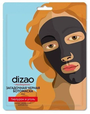 Dizao - Czarna BOTOmaska do twarzy z kwasem hialuronowym i węglem aktywnym