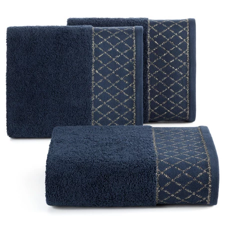Ręcznik Layla (08), 50 x 90 cm, Granatowy