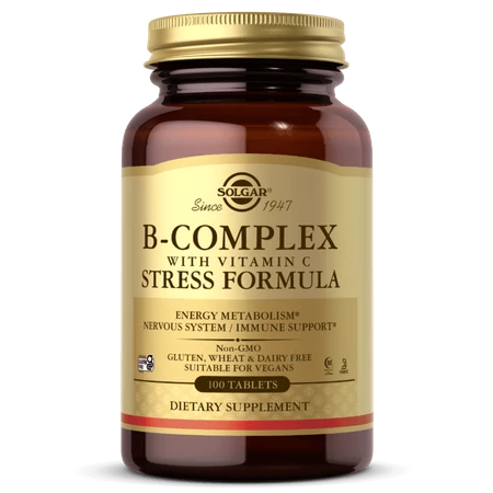 Solgar B-Complex with Vitamin C - 100 tabl.
