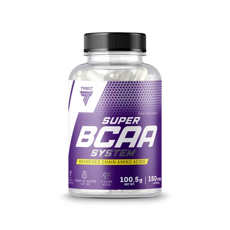 Trec Super BCAA System Aminokwasy + Witamina B6 Regeneracja 150 kaps.