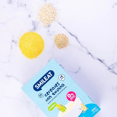 Smileat, BIO Kaszka bezglutenowa dla niemowląt z komosą ryżową 4m+, 200g