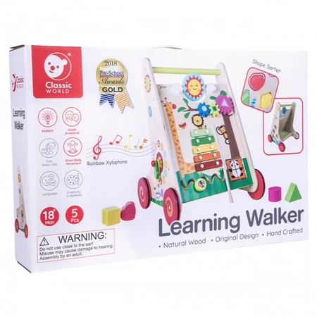 Chodzik Pchacz Wielofunkcyjny Drewniany Classic World