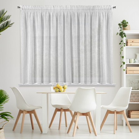 FIRANA GOTOWA CARLA NA TAŚMIE 300 X 145 CM BIAŁY