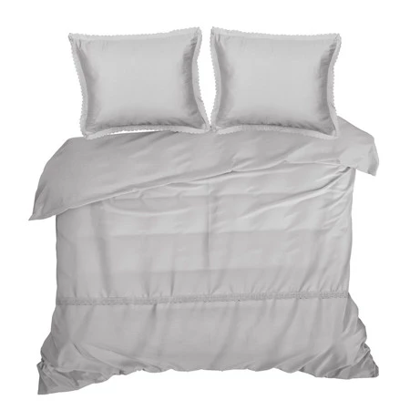 Komplet pościeli Retro 6, 220 x 200 cm, Jasnoszary