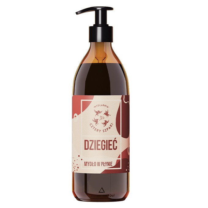 Cztery Szpaki, Mydło w płynie na problemy skórne z Dziegciem Brzozowym, 500ml