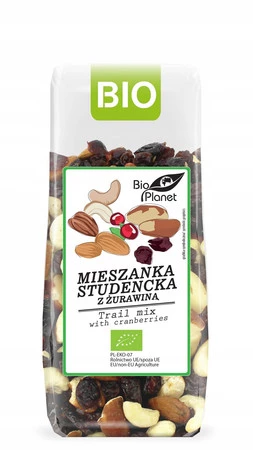 BIO PLANET Mieszanka studencka z żurawiną BIO 150g