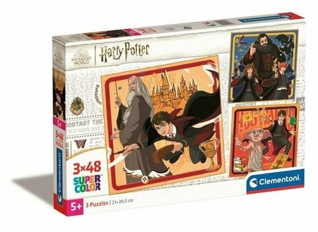 Clementoni Puzzle 3x48el SuperColor square Harry Potter 25312