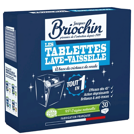BRIOCHIN TABLETKI DO ZMYWAREK SILNIE ODTŁUSZCZAJĄCE ECO (30 szt.)