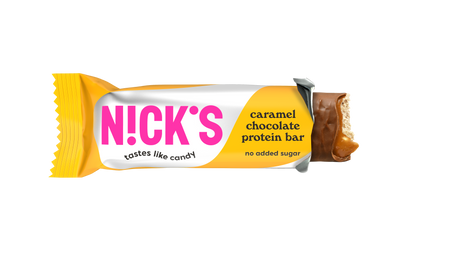 Zestaw 6x N!CK'S Nicks Caramel Chocolate Protein Bar Baton proteinowy o smaku karmelu 50g