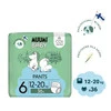 Muumi Baby, Jednorazowe pieluchomajtki ekologiczne dla dzieci, rozmiar 6 (12-20kg), 36 szt.