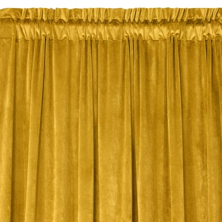 ZASŁONA GOTOWA MELANIE NA TAŚMIE 140 X 270 CM MUSZTARDOWY