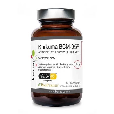 Kurkuma BCM-95® (CURCUGREEN®) z piperyną (BIOPERINE®) (60 kaps.)