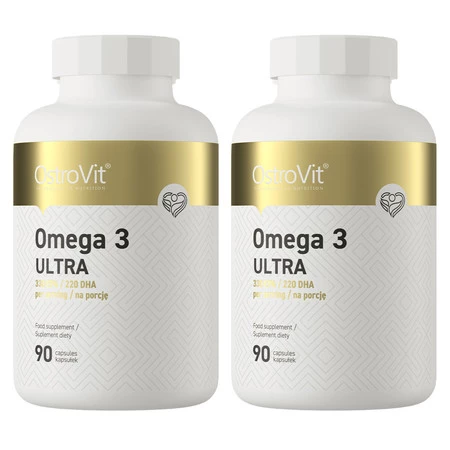 Zestaw 2x OSTROVIT Omega 3 Ultra 90 kaps.