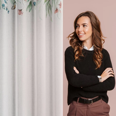 ZASŁONA GOTOWA RISA 140 X 250 CM BIAŁY