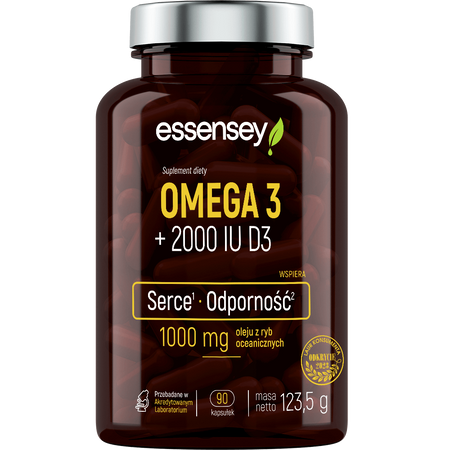 ESSENSEY OMEGA 3 + 2000 IU D3 90 kaps