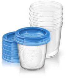 AVENT SCF619/05 Pojemniki Via 180 ml + pokrywki