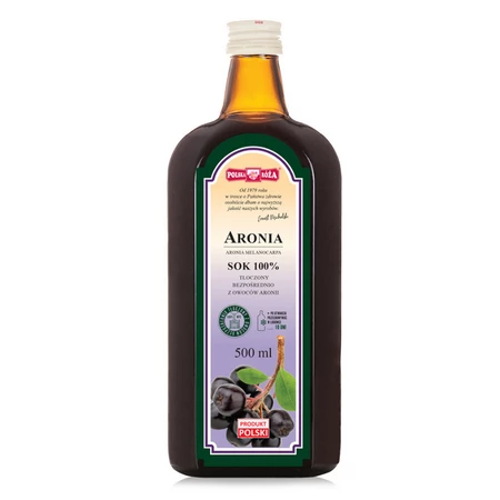 Polska Róża − Aronia, sok 100% bez cukru − 500 ml