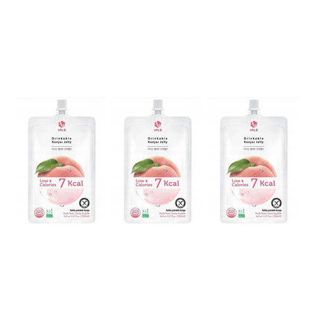 Zestaw: 3x Galaretka konjac brzoskwinia roślinno-owocowa 150ml