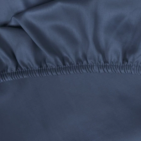 Prześcieradło z gumką, Jersey D91 90 x 200 x 25 cm, Granatowy