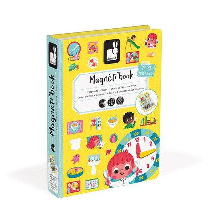 Janod Magnetyczna układanka Uczę się zegarka Magnetibook