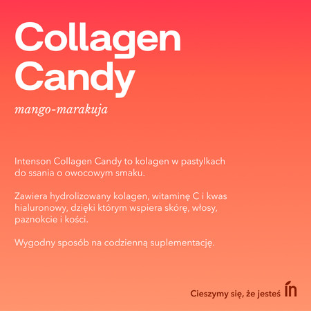 Intenson Collagen Candy 60 tabl. smak mango i marakuia